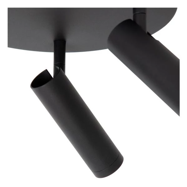 Lucide GRADO - Deckenstrahler - Ø 25 cm - 3xGU10 (MR11) - Schwarz - detail 2